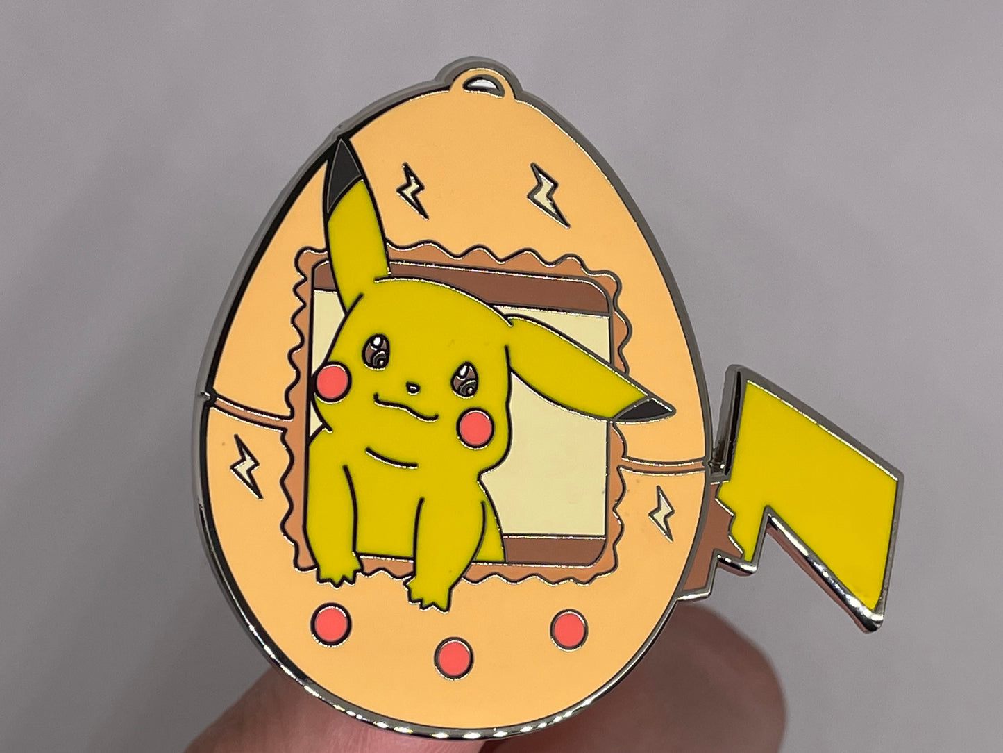 Pokegotchi: Pikachu enamel pin
