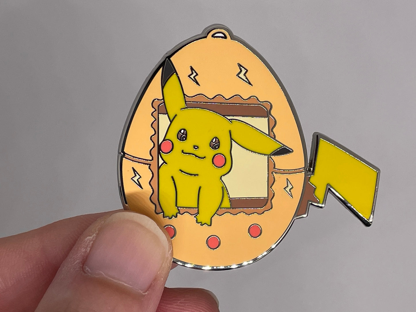 Pokegotchi: Pikachu enamel pin