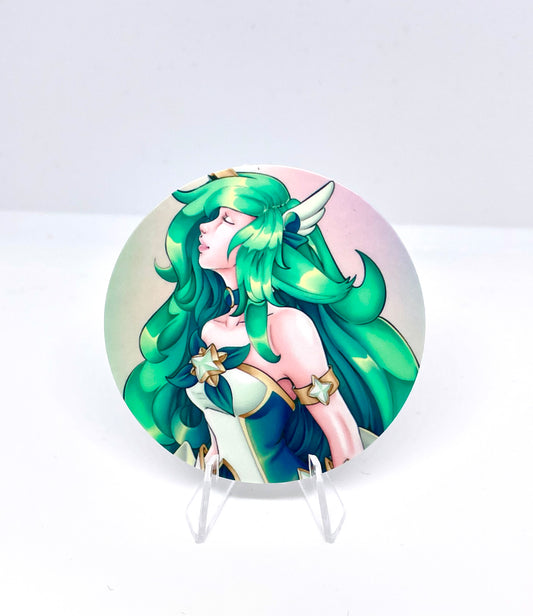Pegatina mate de Soraka, la guardiana estelar