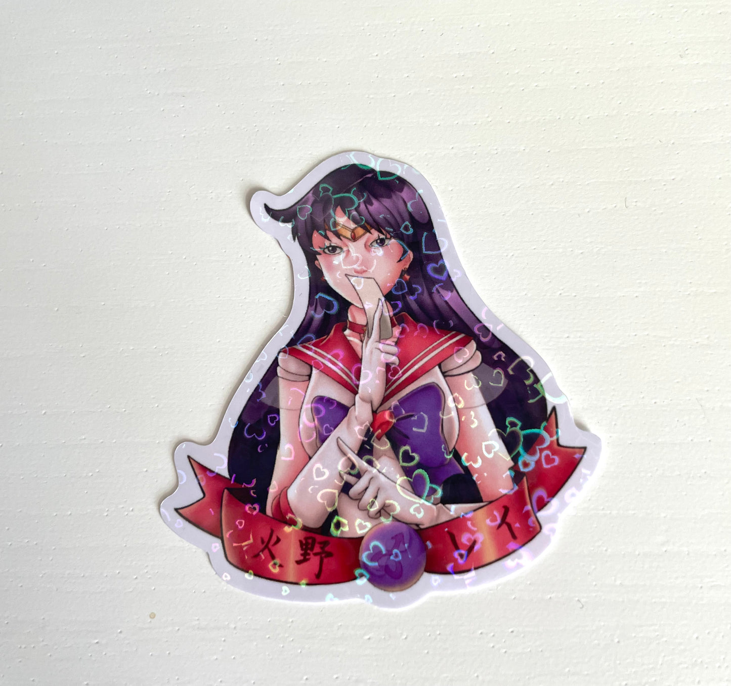 Pegatina holográfica de Sailor Mars