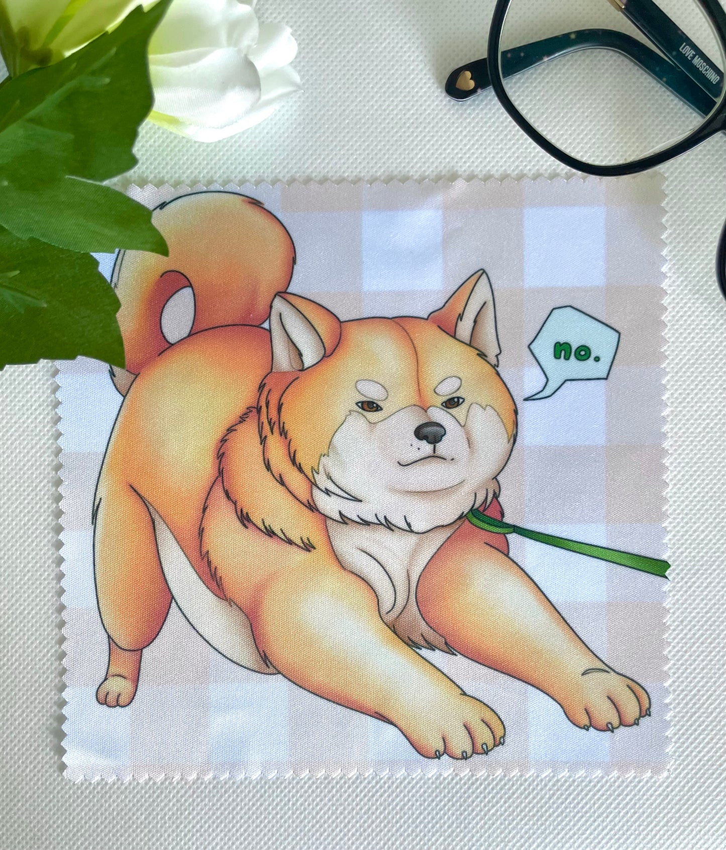Mad Shiba Glass Cloth