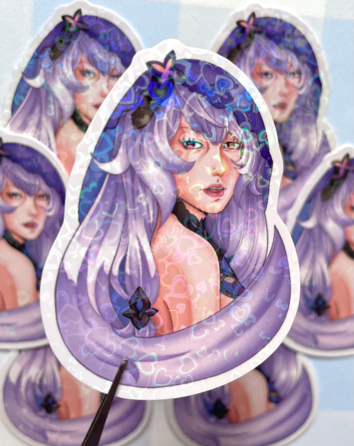 Honkai Star Rail: Black Swan Heart Holographic Sticker