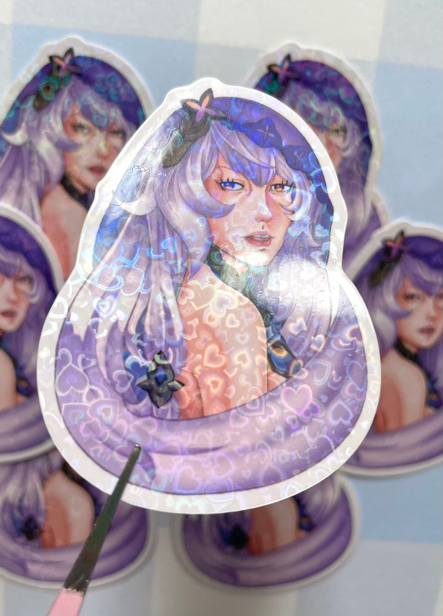 Honkai Star Rail: Black Swan Heart Holographic Sticker