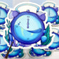 Ocean of Time: Alarm Clock Matte Vinyl Sticker