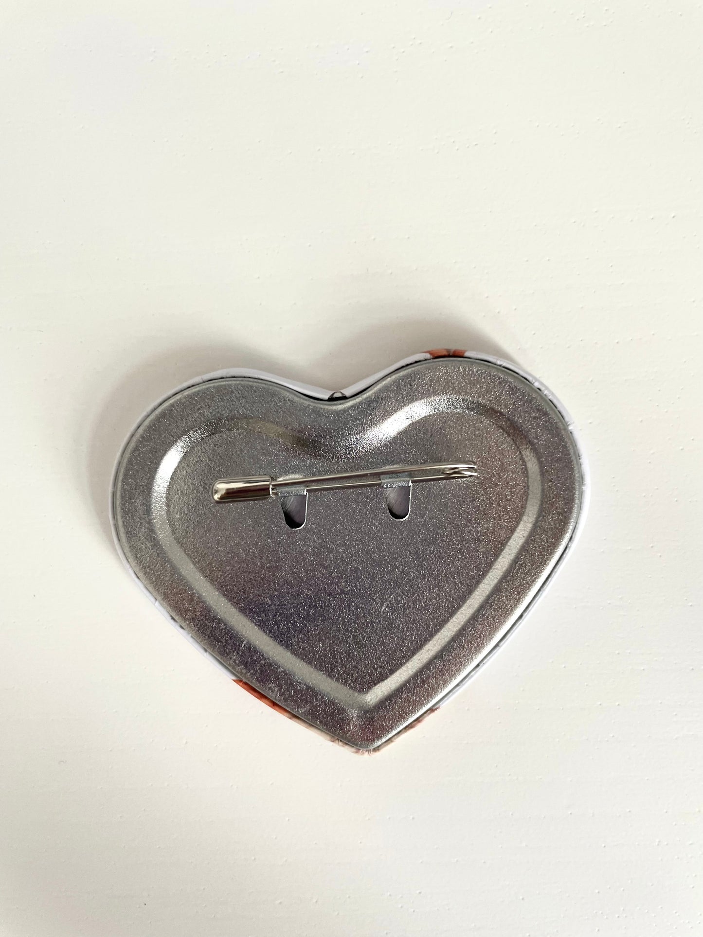 Shiba Inu Dog Portrait Heart Tinplate Badge