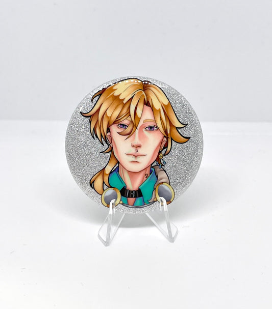 Honkai Star Rail: Aventurine tinplate badge