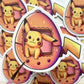 Pokemon Tamagotchi Pikachu Matte Sticker
