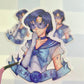 Sailor Mercury Heart Holographic Sticker