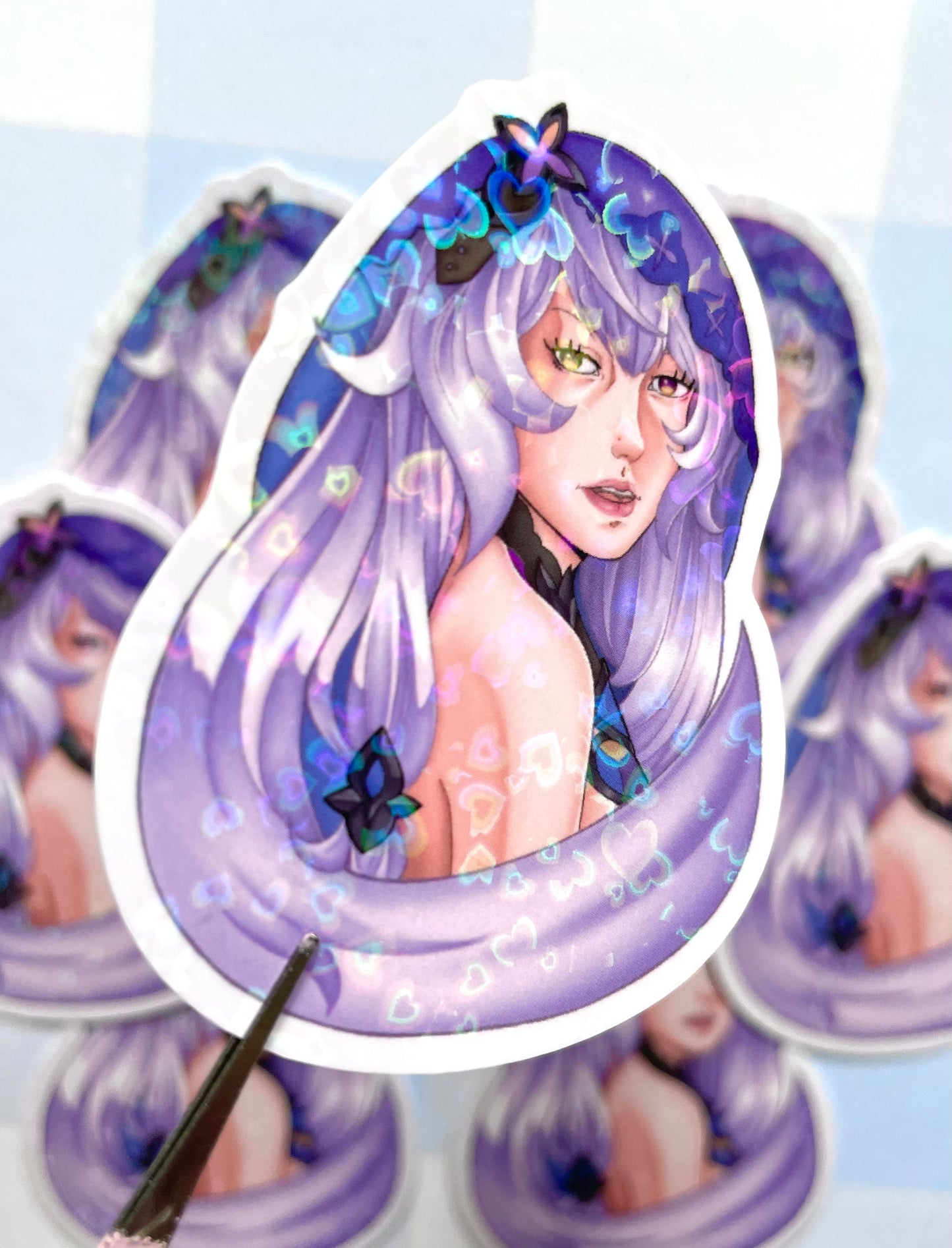 Honkai Star Rail: Black Swan Heart Holographic Sticker
