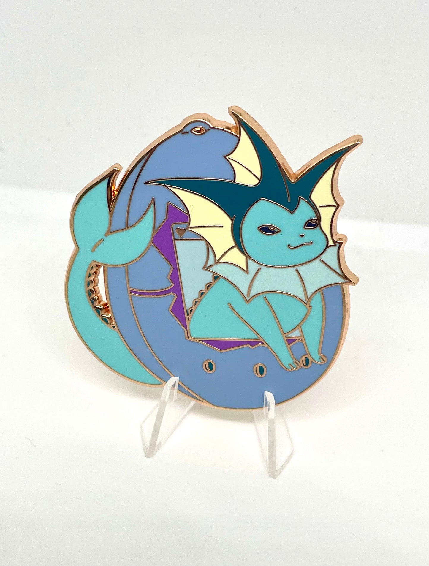 Vaporeon Tamagotchi Hard Enamel Pin