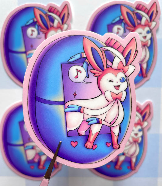 Autocollant mat Pokemon Tamagotchi : Sylveon
