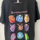 Black Cotton Eeveegotchi Tshirt