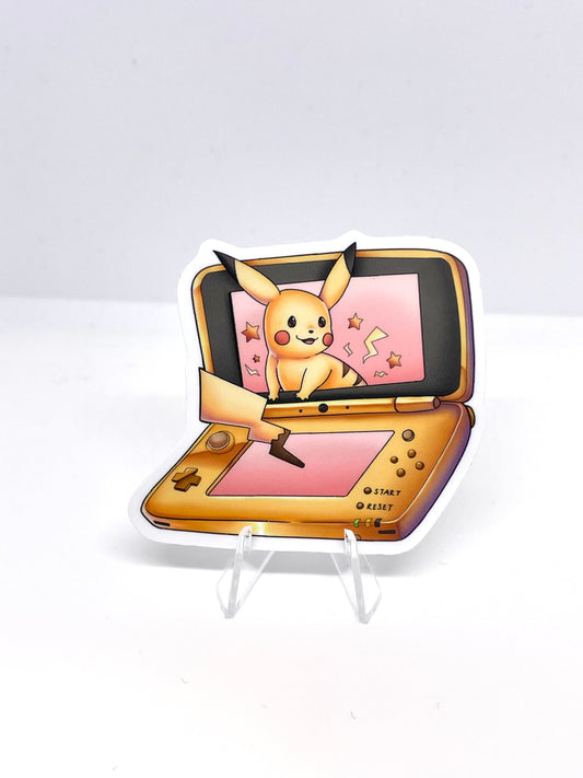 Pikachu Console Matte Sticker