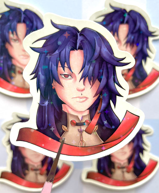 Honkai Star Rail: Blade Holographic Vinyl Sticker