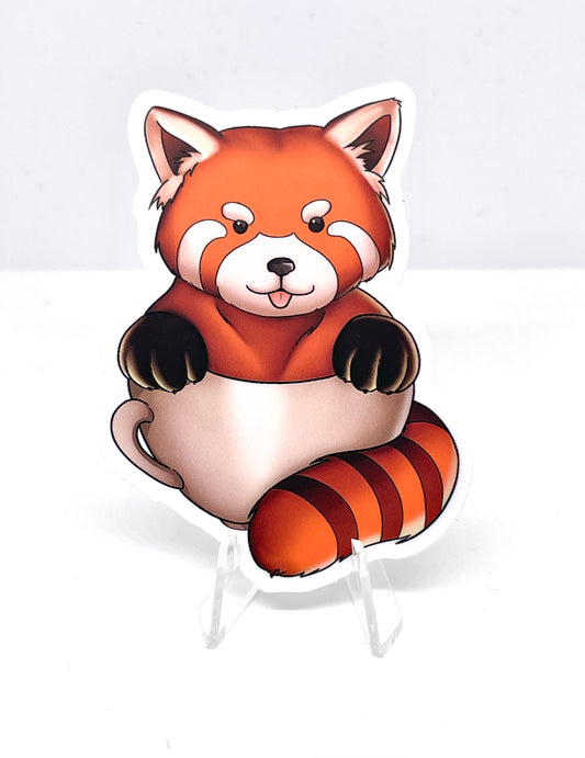 Red Panda Matte Sticker