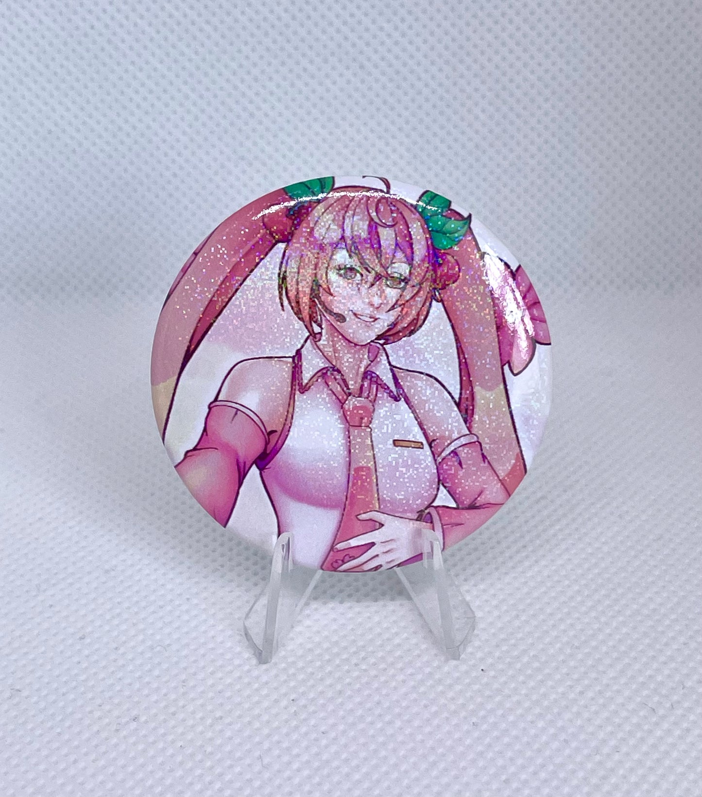 Vocaloid: Sakura Hatsune Miku Holographic Tinplate Badge