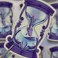 Ocean Hourglass Matte Transparent Sticker