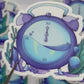 Ocean of Time: Alarm Clock Matte Vinyl Sticker